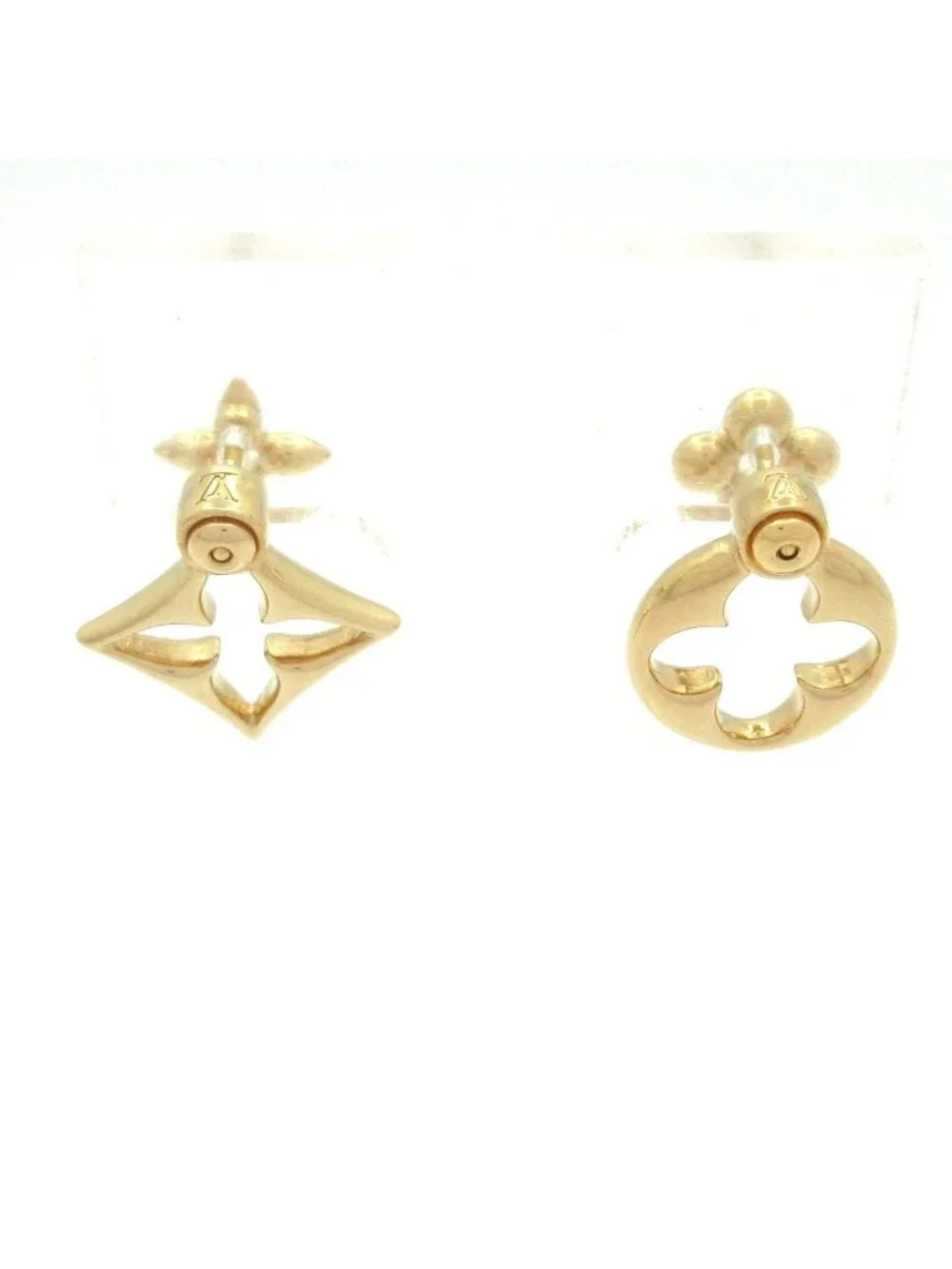 Louis Vuitton Earrings Puss LV Flower Gram Gold